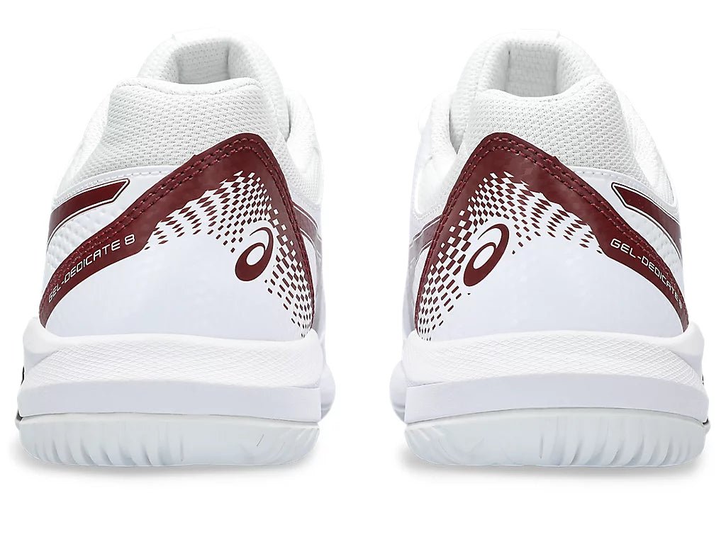 Pickleball Shoes Asics Gel-Dedicate 8 White / Antique Red