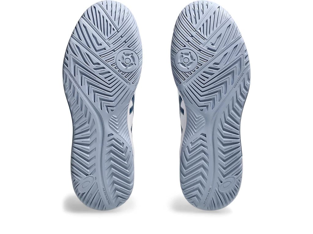 Asics Gel-Dedicate 8 White / Mako Blue Pickleball Shoes