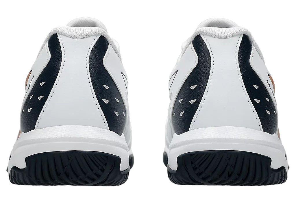 Asics Gel Pickleball Shoes - Rocket 11 White / Pure Gold (For Men)