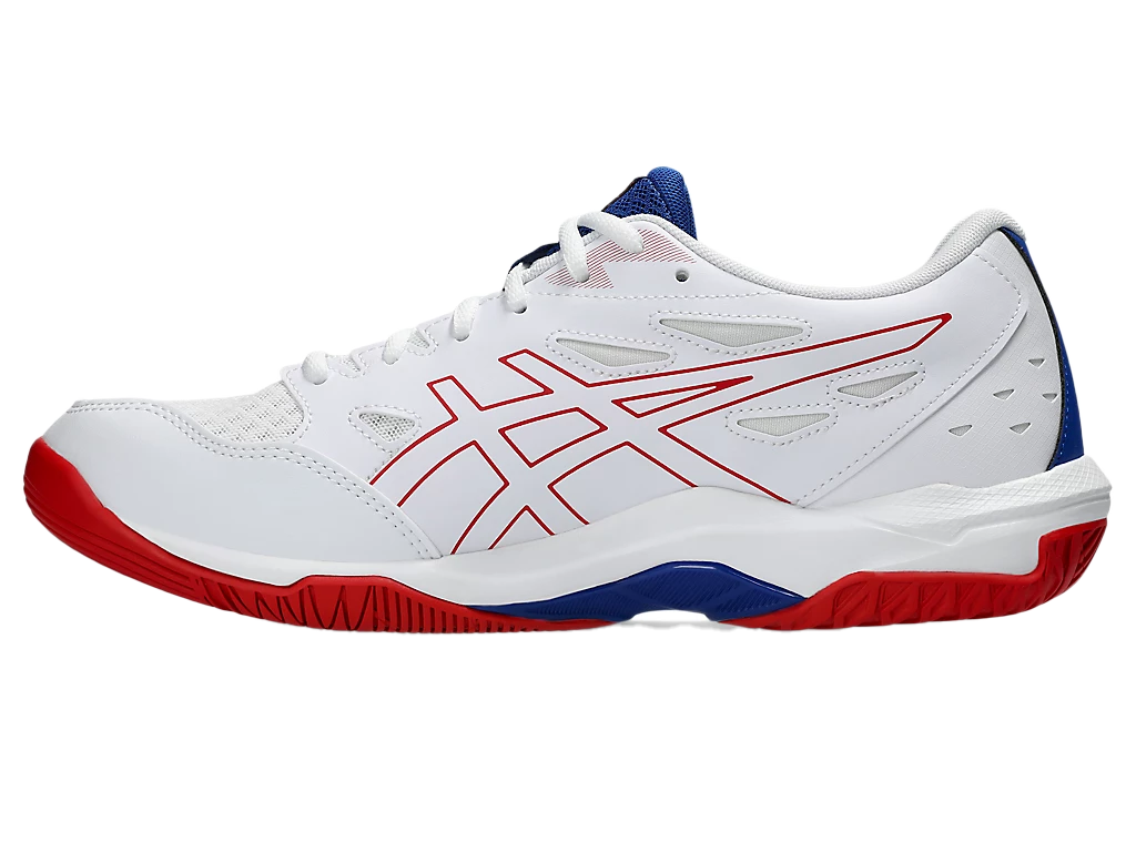 Asics Gel Pickleball Shoes - Rocket 11 White / Asics Blue (Unisex)