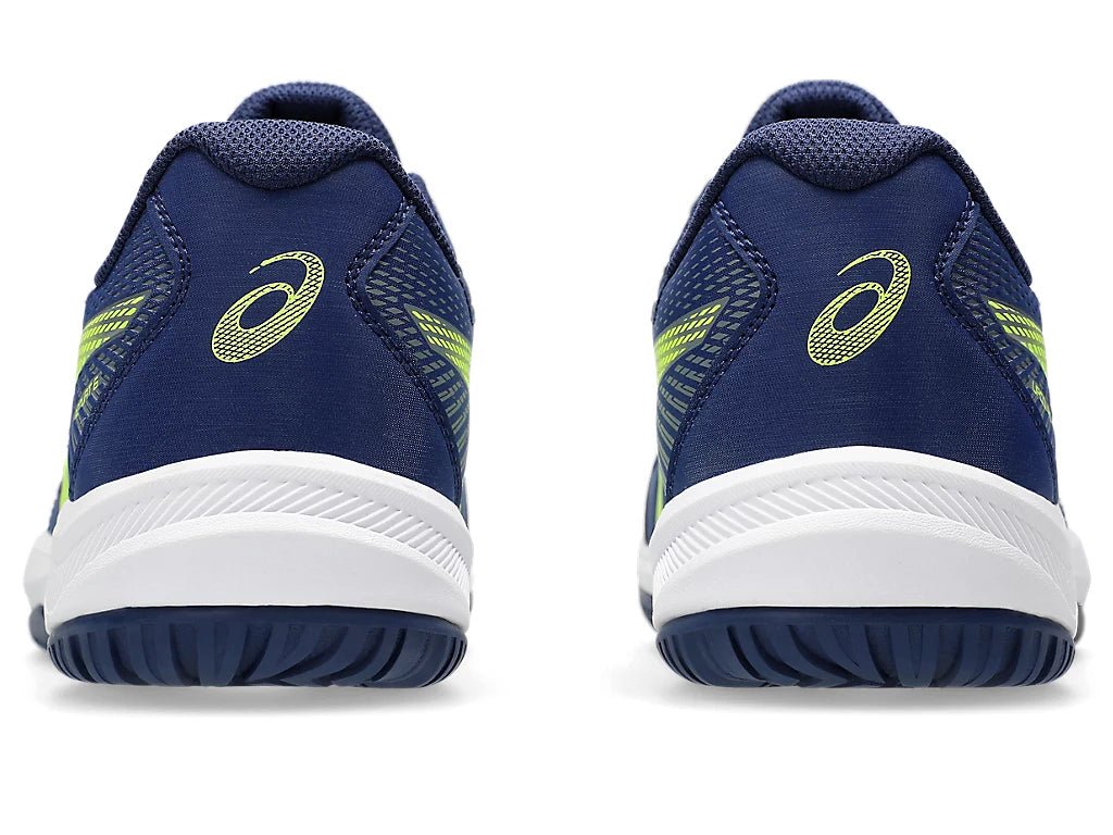 Pickleball Shoes Asics Upcourt 6 Blue Expense / Safety Yellow (For Men)