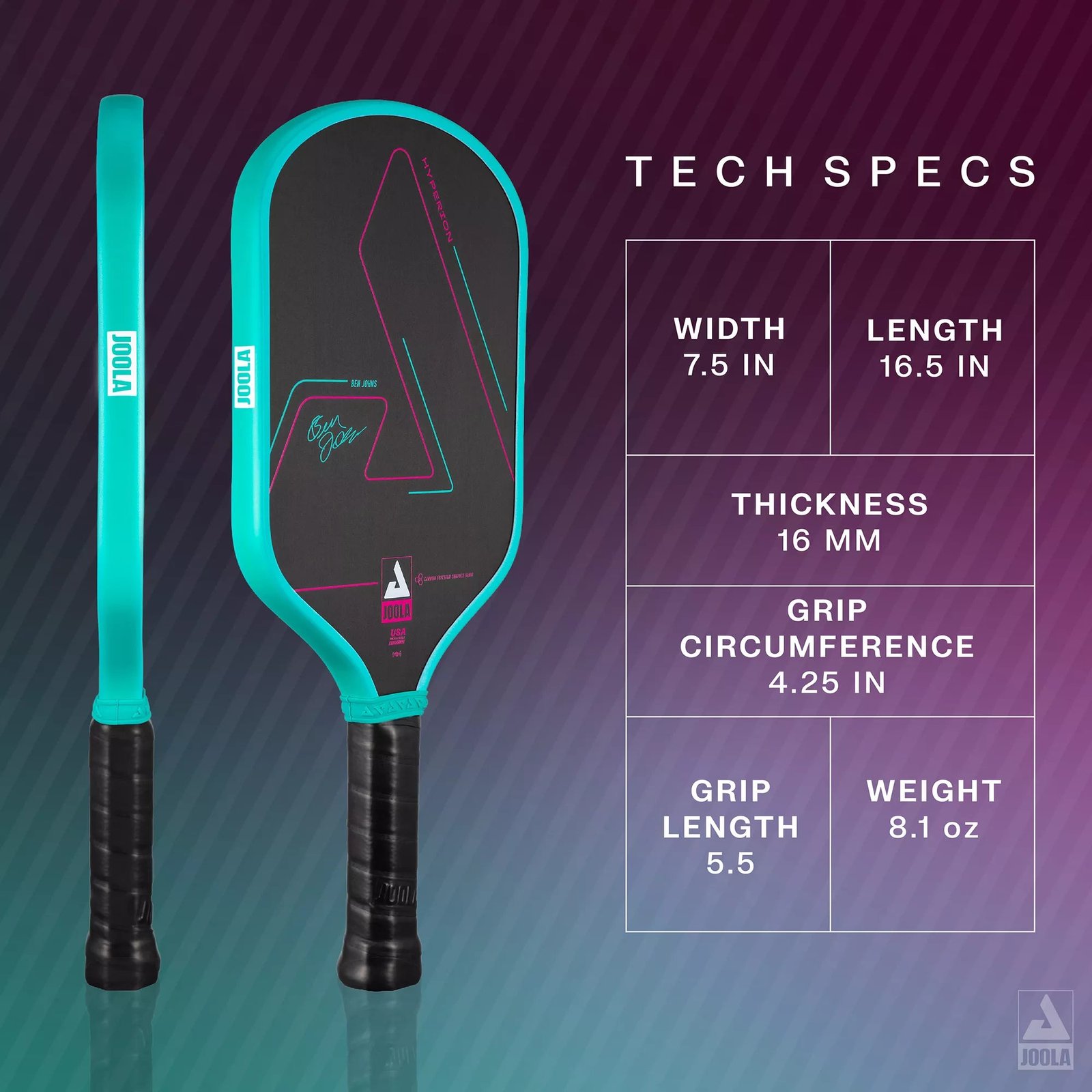 Joola Vice Hyperion CFS 16mm Pickleball Racket